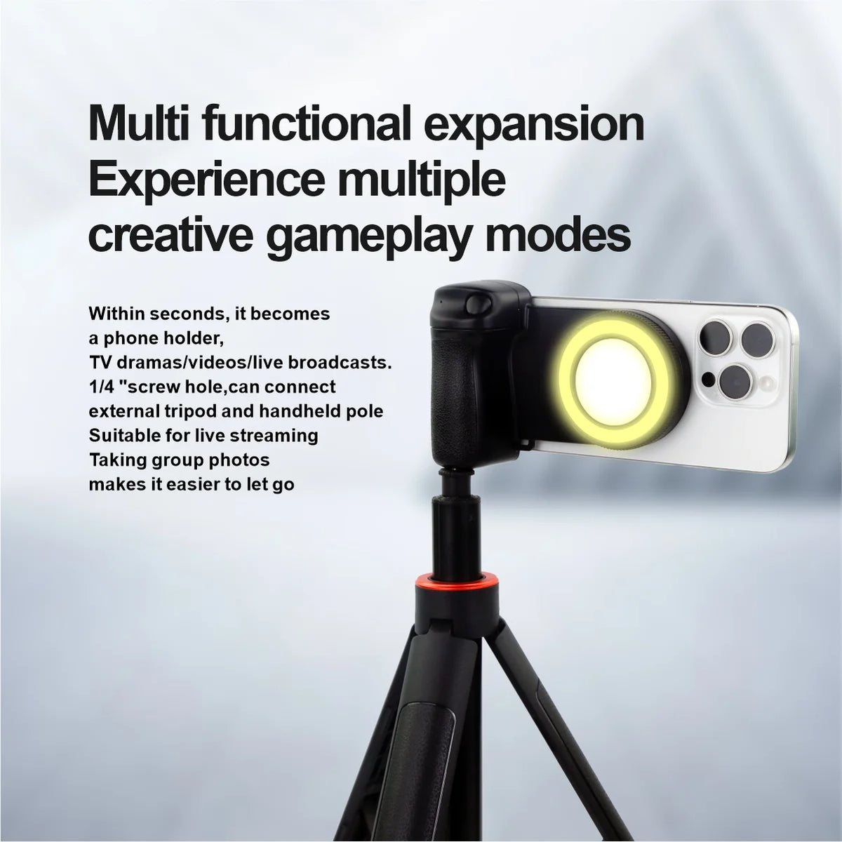 Magnetic LED Shutter Grip